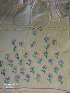 Yellow  lehenga suit with kasida work