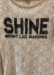 SHINE Bright Like Diamonds Lace Top