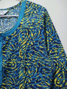 Jaipur Kurti Abstract Print Multi Color Kurta