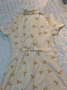 Cherry Corduroy Dress