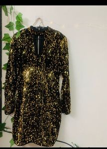 SheIn Full Sleeevs Sequin Dress