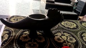 Brand New Black Ceramic Dinosaur Planter Pot -