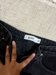 Zara Denim Midi Skirt