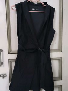 Zara Navy Blue Sleeveless Jumpsuit
