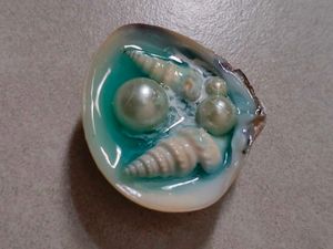 Seashell Pearl Fridge Magnet