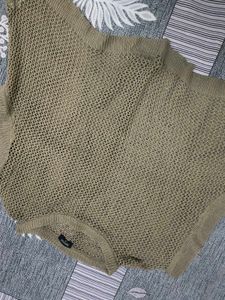 Chic Knitted Mesh Sleeveless Top