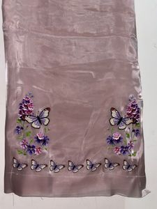 Butterfly Embroidered Dupatta