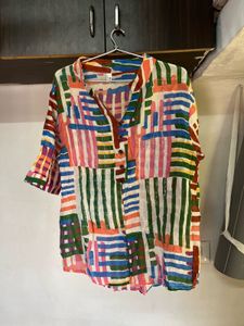 Colorful Patterned Tunic Top