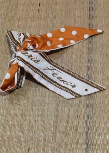 Combo of Chic Polka Dot Scarf hair clip + White fa