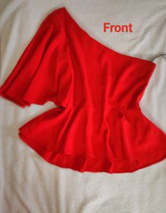Very beautiful One shoulder Red top, Brand Wardrob