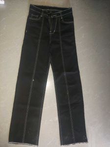 women black straight fit jeans
