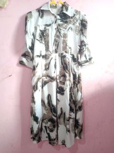 Stylish Tie-Dye Midi Dress