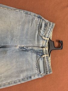 Light Wash Blue high waist straight boo
