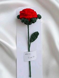 Crochet Rose stick