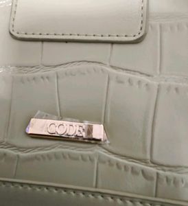 Sage Green Croc Embossed Shoulder Bag