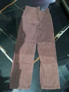 Brown Wide Leg Jeans