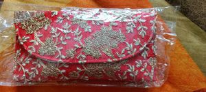 accesories + ethnic clutch combo