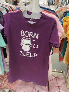 Purple Owl "Born to Sleep" T-Shirt