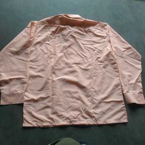 Men's Peach Long Sleeve Shirt