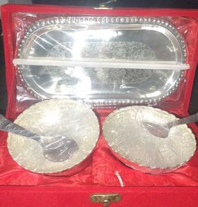 silver plated gift set