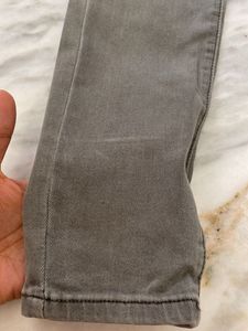 Grayish Green Denim Jeans