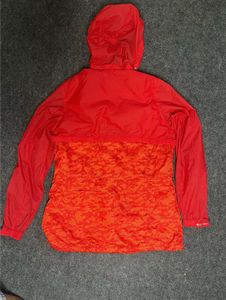 womens Red Hooded mountaneering Jacket