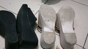 Platform Wedge Sandals one is brown and black two