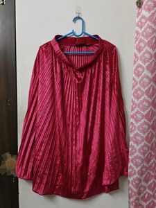 Elegant Pink Pleated skirt