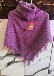 Stylish Purple Kids Poncho