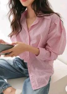 🌸Chic Striped Button-Up Shirt🌸