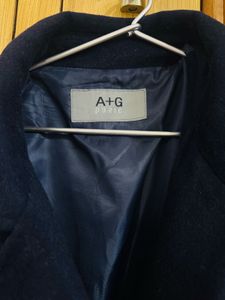 Elegant Navy Blue Trench Coat