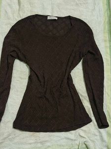 Chic Textured Long Sleeve Top