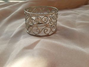 Brand New Set of 6 Art Deco Napkins Rings Sterling