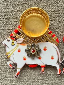 Kamdhenu Diya Holder Cow Decor Set