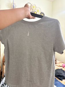 AND Women's Grey Basic T-Shirt