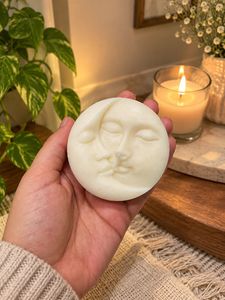 Moon Face Candle