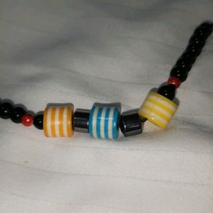 Handmade Black Multicolour Beads Bracelet