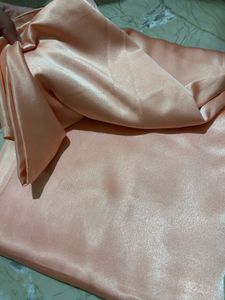 Elegant Peach Silk Saree