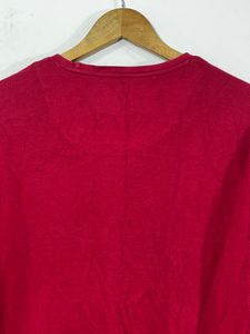 Cotton Red Sweatshirt(men)