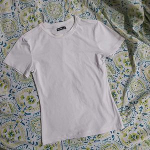 BONKERS CORNER White Polyamide Fitted Tshirt
