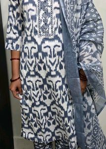 Stylish Cotton Kurta Set with Dupatta