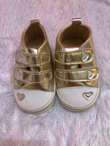 Sparkly Gold Baby Shoes