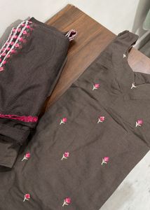 Embroidered Kurta Fabric