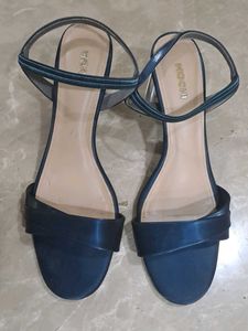 Mochi Shiny Blue Mirror Heels
