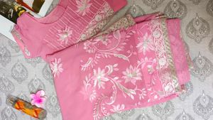 Elegant Pink Embroidered Lehenga Choli