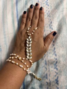 Combo Of Hand Jewellery And mangtika