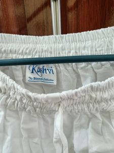 White Tiered Boho Maxi Skirt