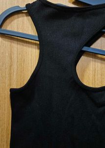 Edgy Black Cutout Tank Top