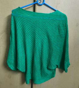 Green Sheer Knit Top