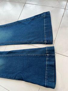 High-Waisted Flare Denim Jeans